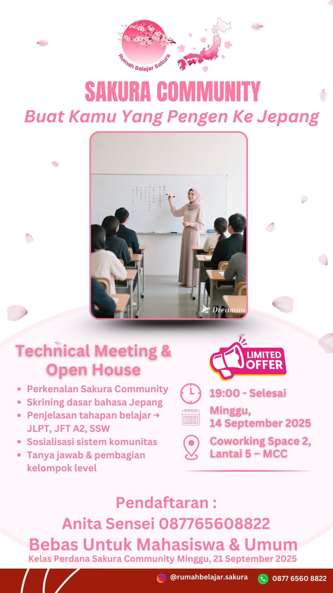 Technical Meeting dan Open House Sakura community