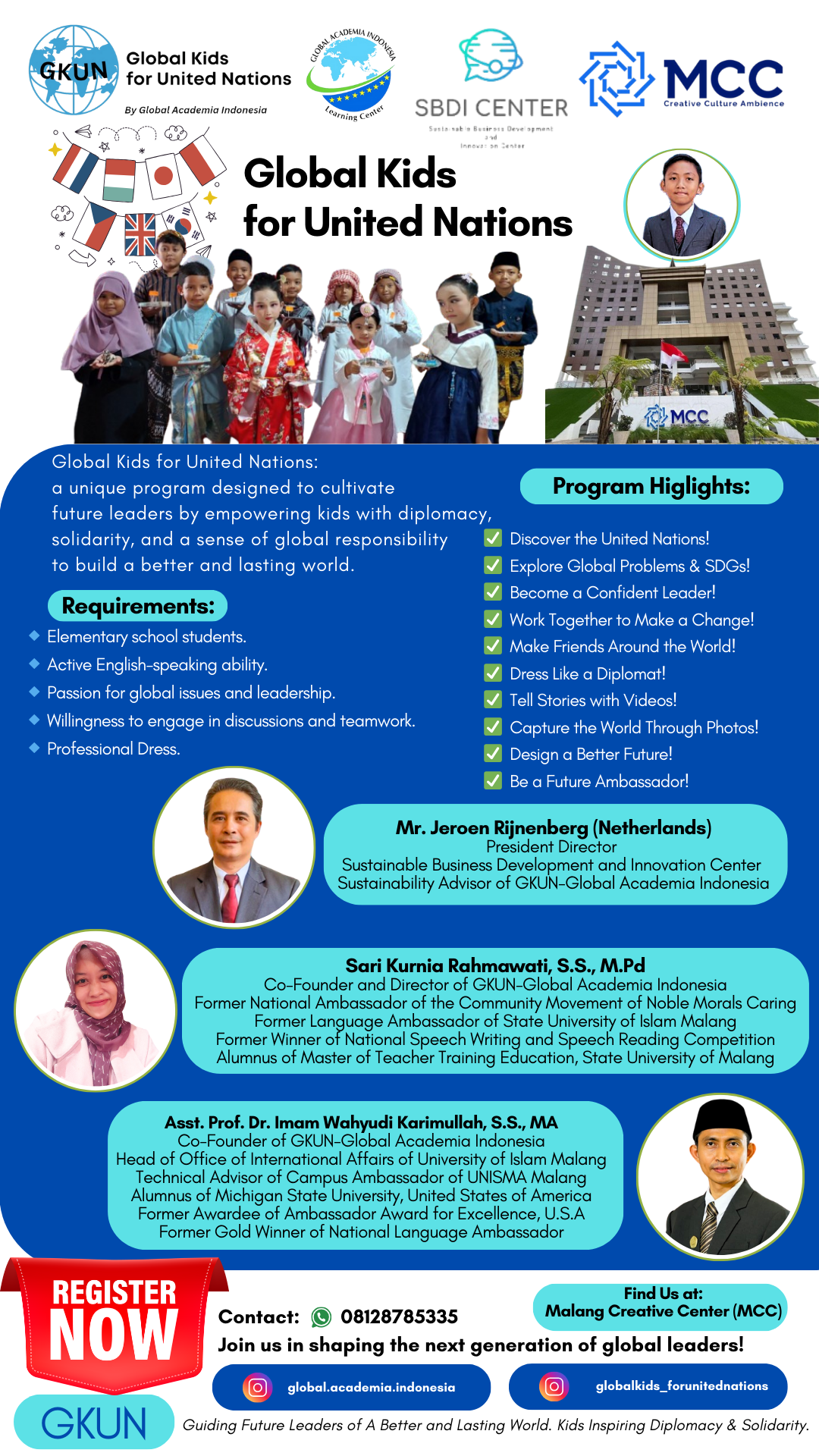 Program Global Kids for United Nations by Global Academia Indonesia