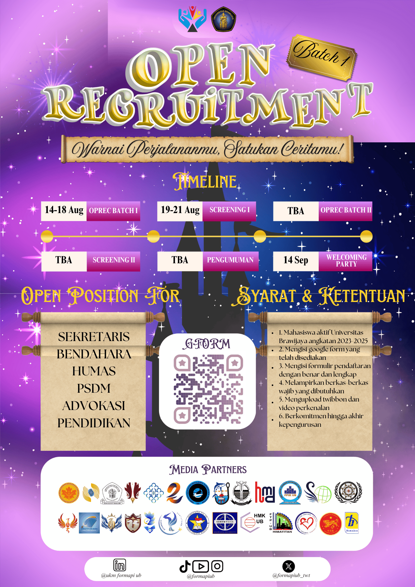 Welcoming Party Staff Muda FORMAPI UB